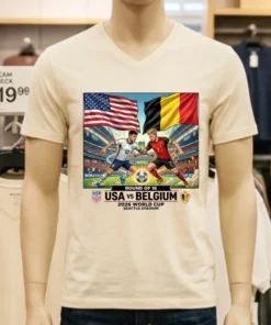 Usa Vs Belgium In The 2026 World Cup T Shirt