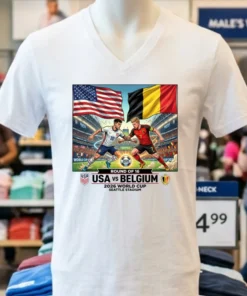 Usa Vs Belgium In The 2026 World Cup T Shirt