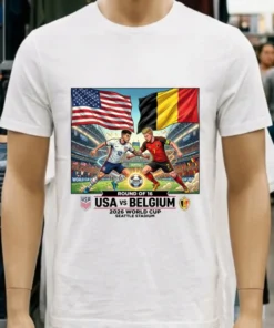 Usa Vs Belgium In The 2026 World Cup T Shirt