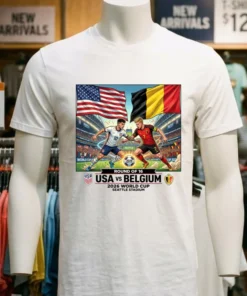 Usa Vs Belgium In The 2026 World Cup T Shirt