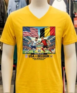 Usa Vs Belgium In The 2026 World Cup T Shirt