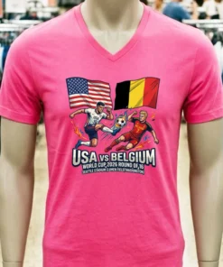 Usa Vs Belgium In The Round Of 16 Of The 2026 World Cup At Seattle Stadium (Lumen Field, Washington) T Shirt