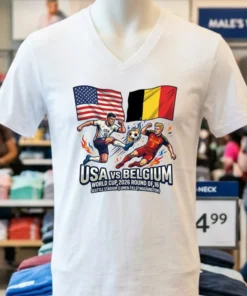 Usa Vs Belgium In The Round Of 16 Of The 2026 World Cup At Seattle Stadium (Lumen Field, Washington) T Shirt