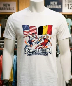 Usa Vs Belgium In The Round Of 16 Of The 2026 World Cup At Seattle Stadium (Lumen Field, Washington) T Shirt