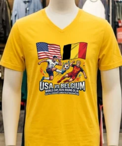 Usa Vs Belgium In The Round Of 16 Of The 2026 World Cup At Seattle Stadium (Lumen Field, Washington) T Shirt