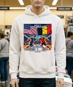 Usa Vs Belgium In The Round Of 16 Of The 2026 World Cup T Shirt
