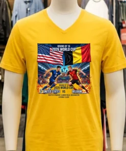 Usa Vs Belgium In The Round Of 16 Of The 2026 World Cup T Shirt