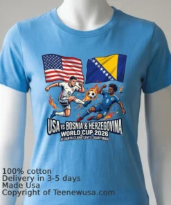 Usa Vs Bosnia & Herzegovina World Cup 2026 At Santa Clara (Levi's Courtyard) T Shirt