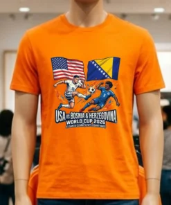 Usa Vs Bosnia & Herzegovina World Cup 2026 At Santa Clara (Levi's Courtyard) T Shirt