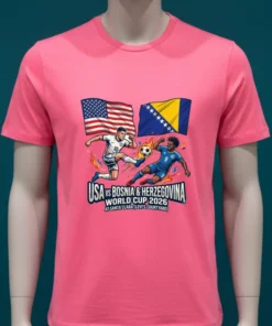 Usa Vs Bosnia & Herzegovina World Cup 2026 At Santa Clara (Levi's Courtyard) T Shirt