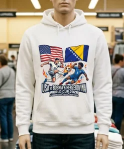 Usa Vs Bosnia & Herzegovina World Cup 2026 At Santa Clara (Levi's Courtyard) T Shirt