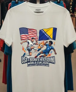 Usa Vs Bosnia & Herzegovina World Cup 2026 At Santa Clara (Levi's Courtyard) T Shirt
