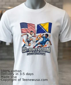 Usa Vs Bosnia & Herzegovina World Cup 2026 At Santa Clara (Levi's Courtyard) T Shirt