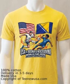 Usa Vs Bosnia & Herzegovina World Cup 2026 At Santa Clara (Levi's Courtyard) T Shirt