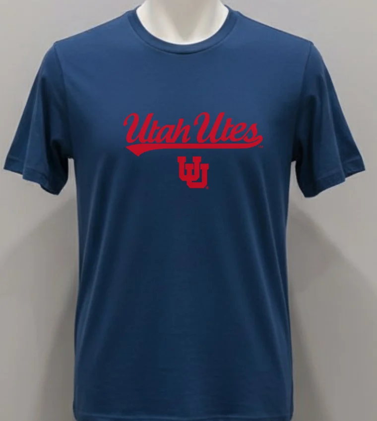 Utah Utes Wordmark Letter Style 2025 Shirt - navy-shirt Utah Utes Wordmark Letter Style 2025 Shirt Navy Shirt
