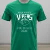 Vandegrift Crown Trio Four Points Badge Shirt Green Shirt