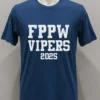 Vandegrift Crown Trio Four Points Viper Block Text 2025 Shirt Navy Shirt