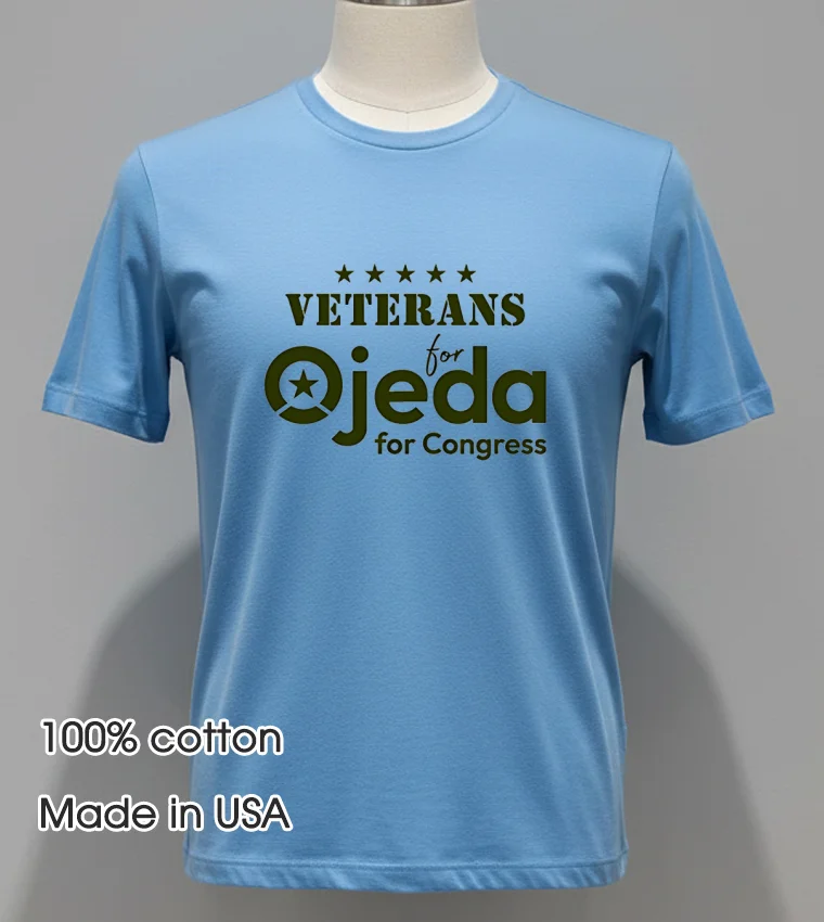 Veterans For Ojeda For Congress Shirt - blue-shirt Veterans For Ojeda For Congress Shirt Blue Shirt
