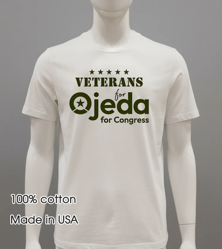 Veterans For Ojeda For Congress Shirt - white-t-shirt Veterans For Ojeda For Congress Shirt White T Shirt 2
