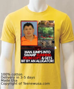 Victor Rivas, 40, Was Attacked By An Alligator While Being Chased By Police T Shirt