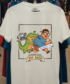 Victor Rivas, 40, Was Attacked By An Alligator While Fleeing From Police After Being Caught Driving Under The Influence Of Alcohol T Shirt