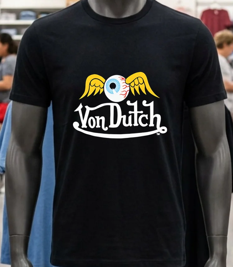 Von Dutch Flying Eye Shirt - balck-shirt Von Dutch Flying Eye Shirt Balck Shirt