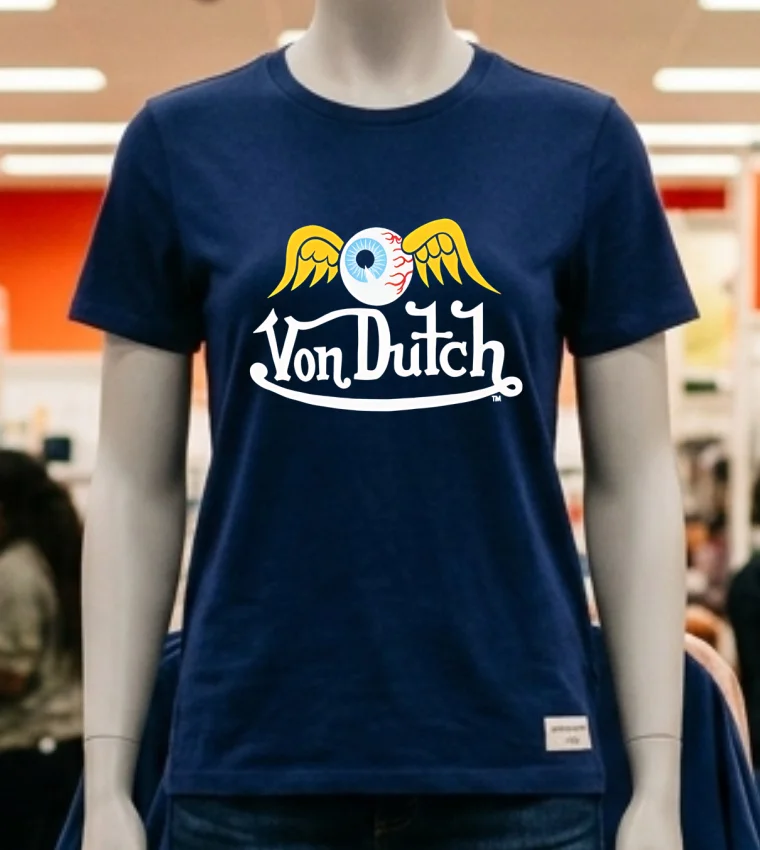 Von Dutch Flying Eye Shirt - navy-shirt Von Dutch Flying Eye Shirt Navy Shirt 1