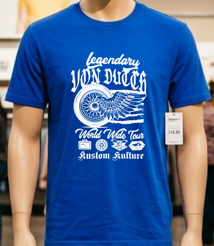 Von Dutch Legendary Shirt - blue-shirt Von Dutch Legendary Shirt Blue Shirt