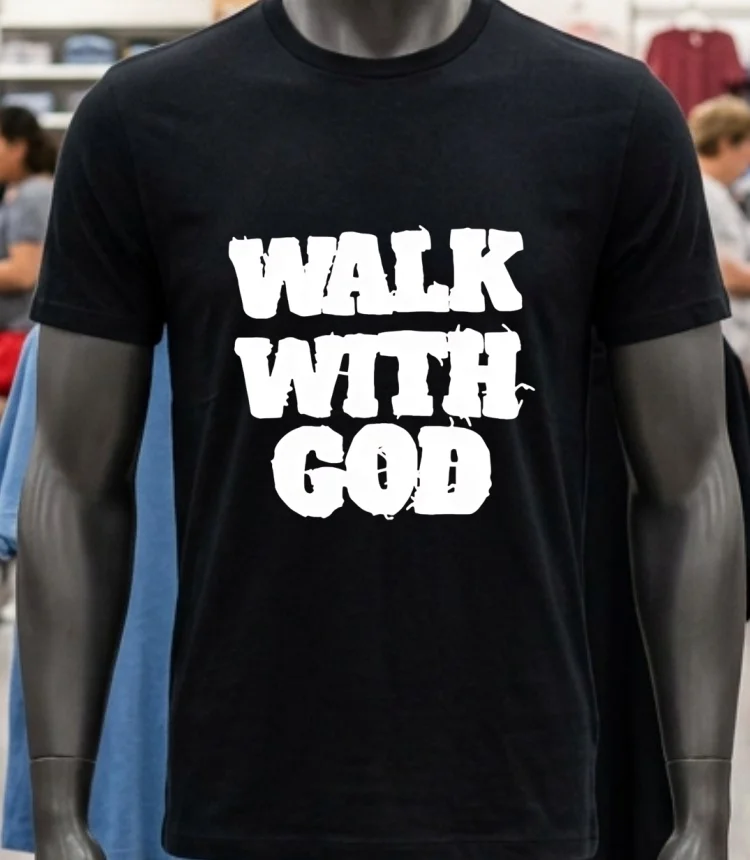 Walk With God Shirt - balck-shirt Walk With God Shirt Balck Shirt