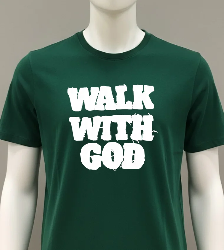 Walk With God Shirt - green-shirt Walk With God Shirt Green Shirt 1