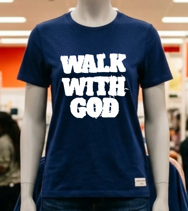 Walk With God Shirt - navy-shirt Walk With God Shirt Navy Shirt 1