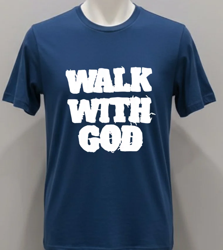 Walk With God Shirt - navy-shirt Walk With God Shirt Navy Shirt