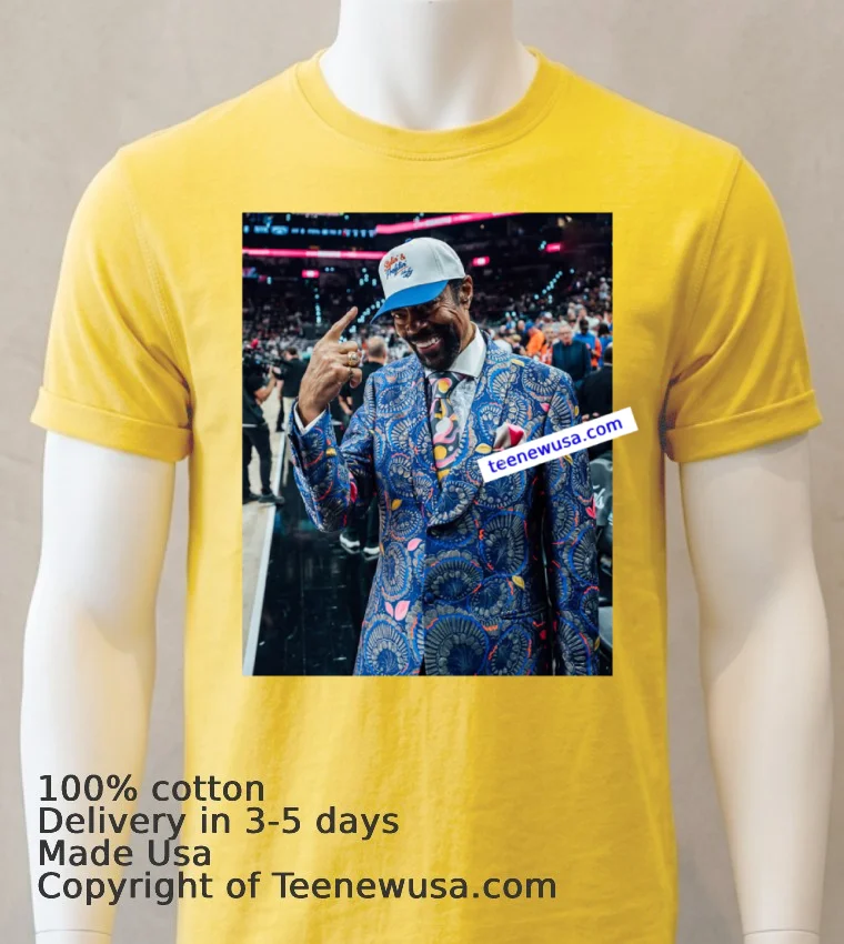 Walt Clyde Frazier At 2026 Nba T Shirt - yellow-t-shirt Walt Clyde Frazier At 2026 Nba T Shirt Yellow T Shirt
