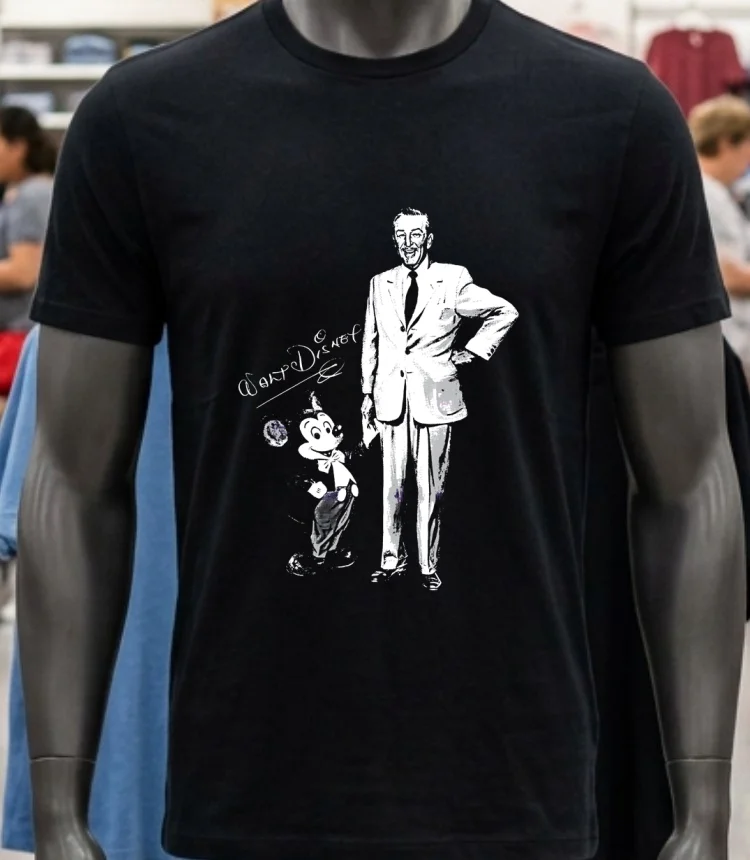 Walt Disney Mickey Mouse Magic Kingdom Disneyland Vacation Vintage Shirt Balck Shirt