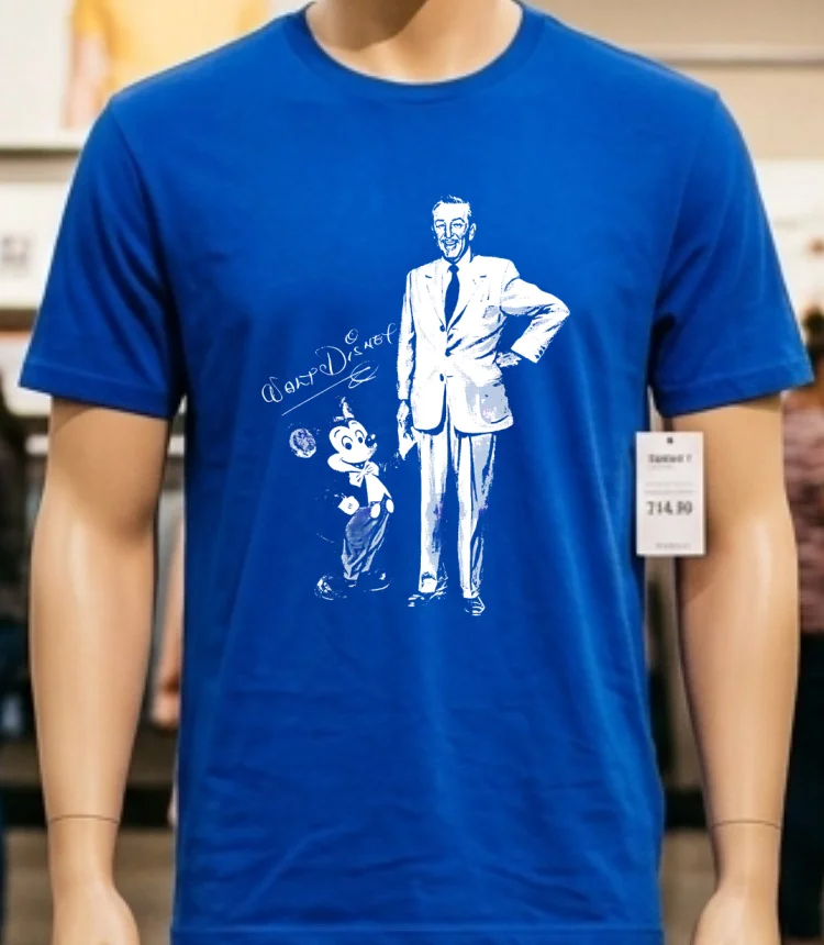 Walt Disney Mickey Mouse Magic Kingdom Disneyland Vacation Vintage Shirt - blue-shirt Walt Disney Mickey Mouse Magic Kingdom Disneyland Vacation Vintage Shirt Blue Shirt