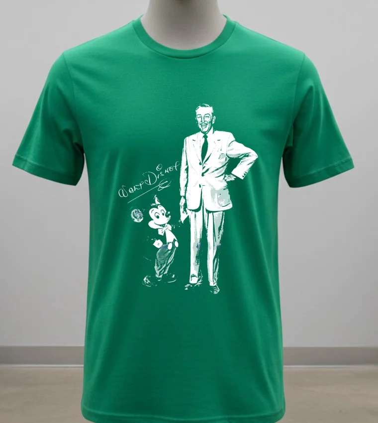 Walt Disney Mickey Mouse Magic Kingdom Disneyland Vacation Vintage Shirt Green Shirt