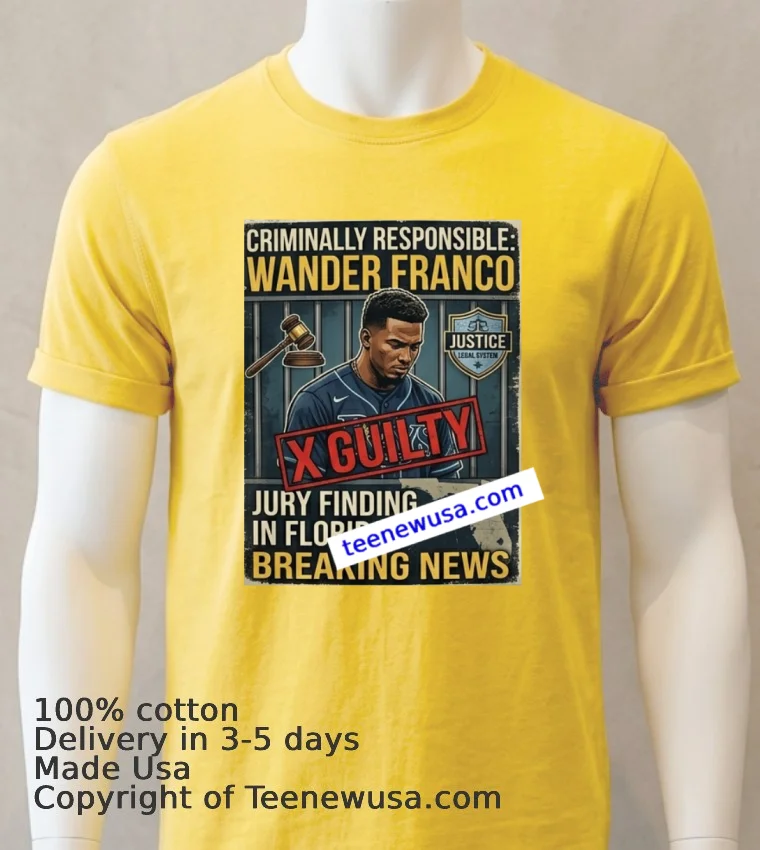 Wander Franco Found Criminally Responsible T Shirt Yellow T Shirt