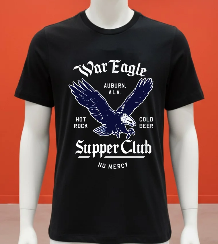 War Eagle Supper Club Shirt Balck Shirt 1
