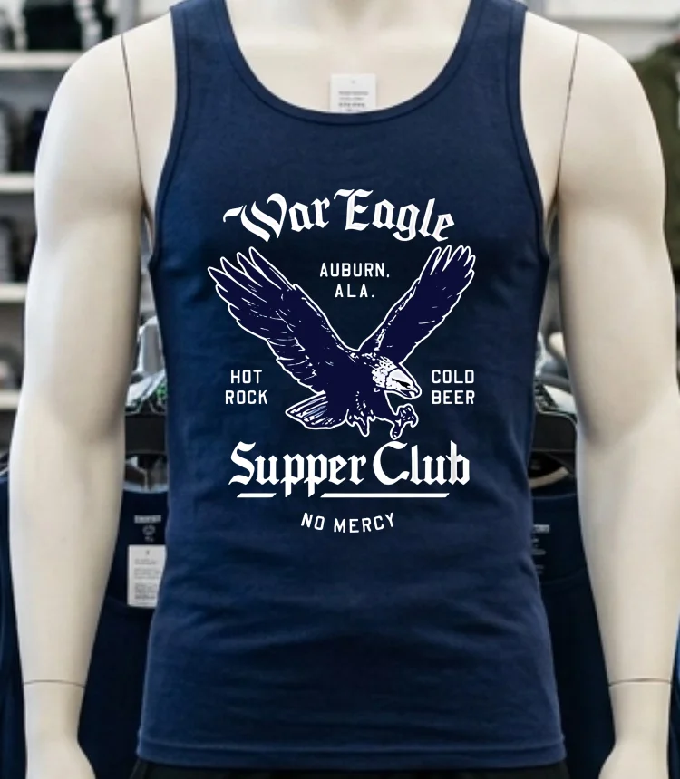 War Eagle Supper Club Shirt - navy-shirt War Eagle Supper Club Shirt Navy Shirt 3
