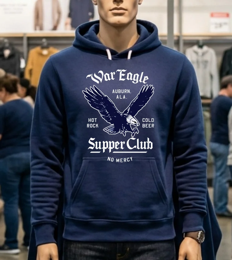 War Eagle Supper Club Shirt Navy Shirt