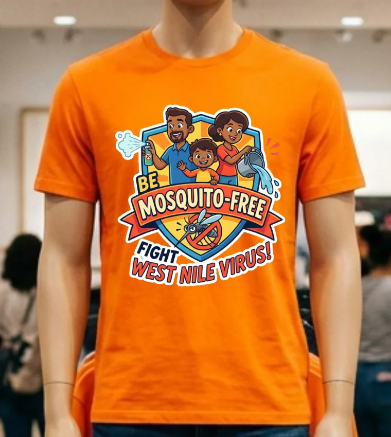 Warning About West Nile Virus Transmitted By Mosquitoes T Shirt Orange Shirt