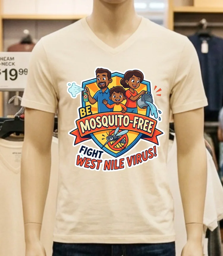 Warning About West Nile Virus Transmitted By Mosquitoes T Shirt - white-t-shirt Warning About West Nile Virus Transmitted By Mosquitoes T Shirt White T Shirt 1