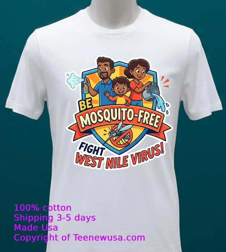 Warning About West Nile Virus Transmitted By Mosquitoes T Shirt - white-t-shirt 20 Warning About West Nile Virus Transmitted By Mosquitoes T Shirt White T Shirt 20