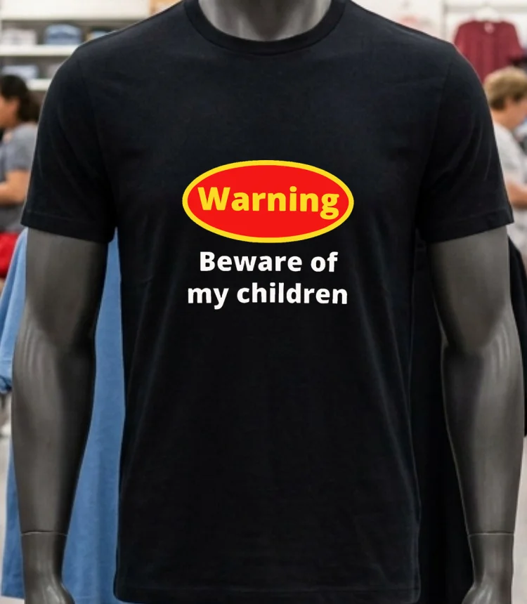 Warning Beware Of My Children Shirt - balck-shirt Warning Beware Of My Children Shirt Balck Shirt