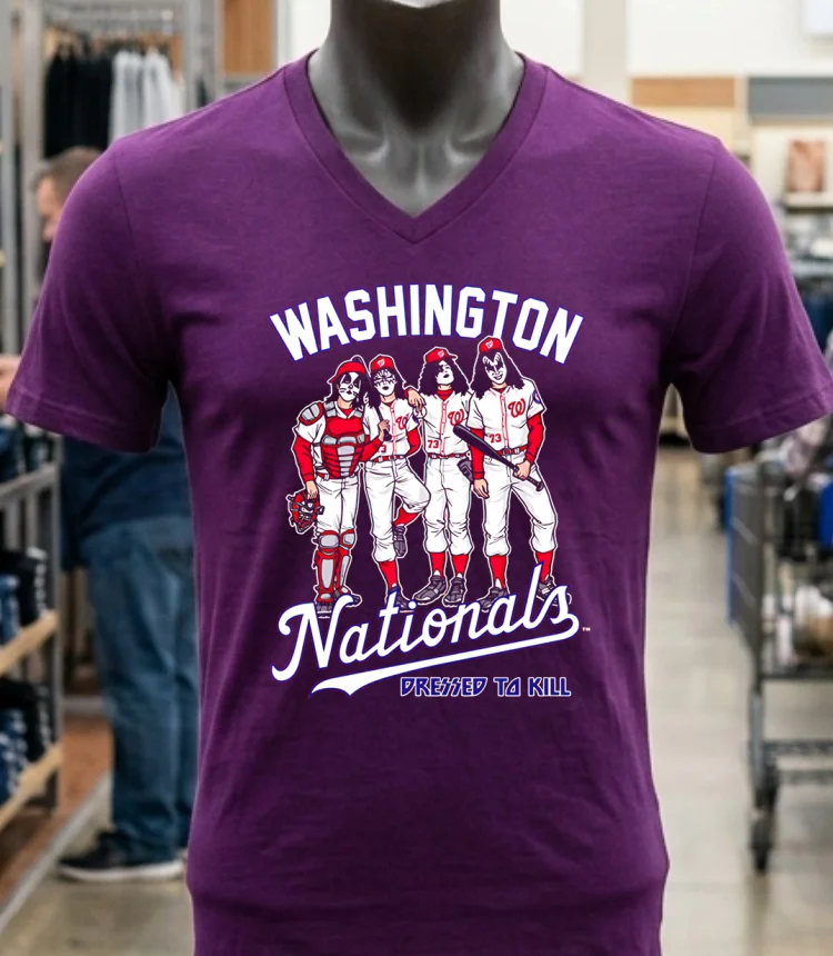 Washington Nationals Dressed To Kill Shirt - purple-shirt Washington Nationals Dressed To Kill Shirt Purple Shirt