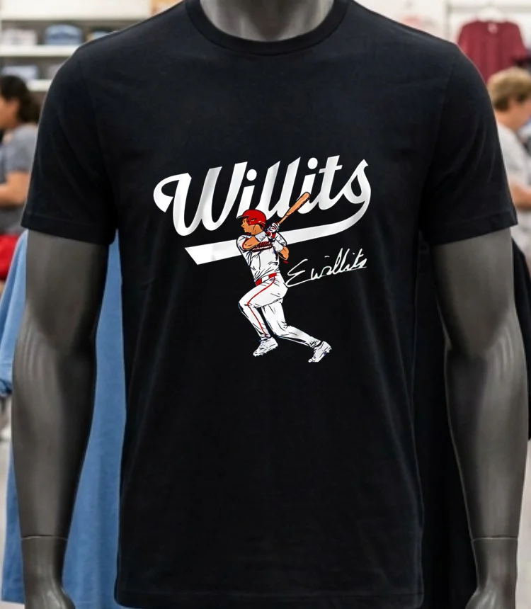 Washington Nationals Eli Willits Slugger Swing Signature Shirt - balck-shirt Washington Nationals Eli Willits Slugger Swing Signature Shirt Balck Shirt