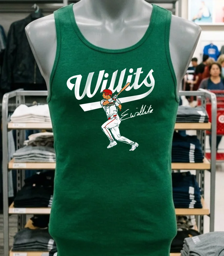 Washington Nationals Eli Willits Slugger Swing Signature Shirt - green-shirt Washington Nationals Eli Willits Slugger Swing Signature Shirt Green Shirt