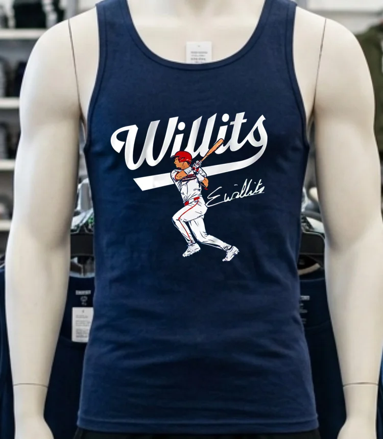 Washington Nationals Eli Willits Slugger Swing Signature Shirt Navy Shirt