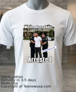 Weilen Hernandez (20 Years Old, Residing In Miami) Was Arrested In Connection With The Margaritaville Resort In Hollywood T Shirt