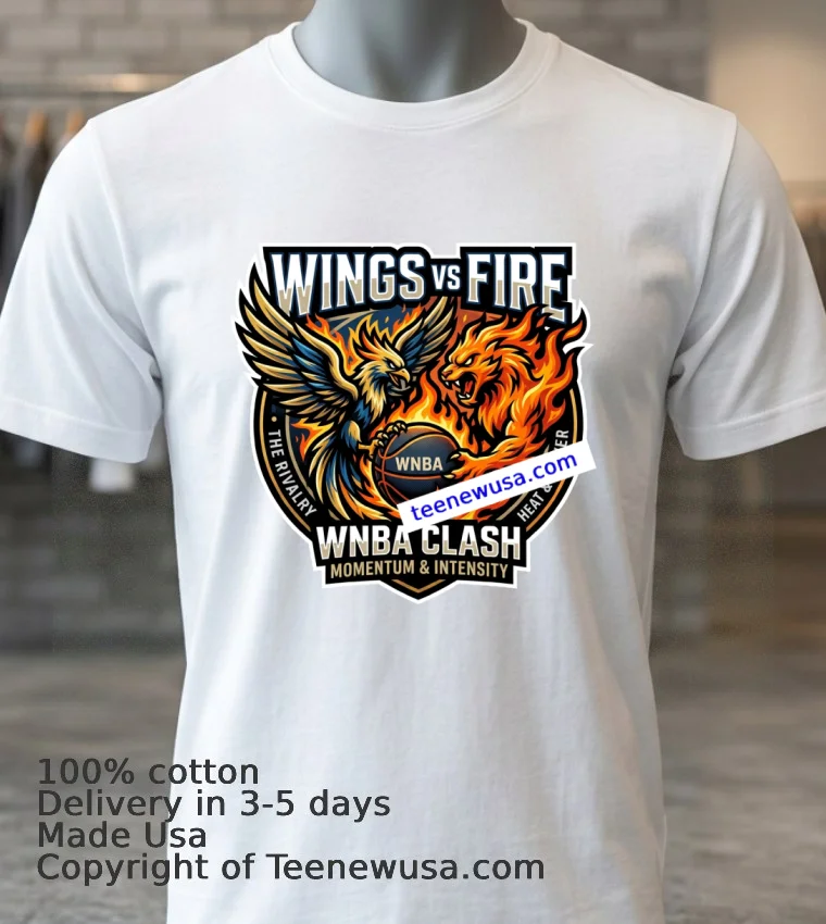 Wings Vs Fire Wnba Sport T Shirt - white-t-shirt 3 Wings Vs Fire Wnba Sport T Shirt White T Shirt 3